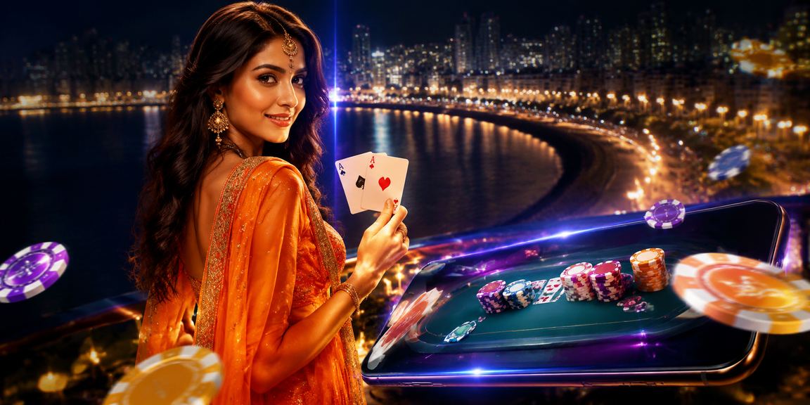 Live casino poker game with dealer in Mumbai marine drive
